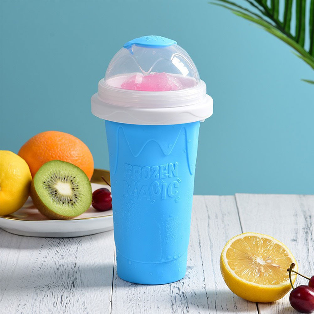 뚜껑이 있는 휴대용 스무디 스퀴즈 컵, 주스, 우유,  - Slushie Machine Vending 리뷰 및 가격