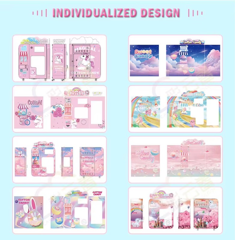 완전 자동 스마트 솜사탕 자판기 디지털 터치스크린 새  - Candy Vending Machine 리뷰 및 가격