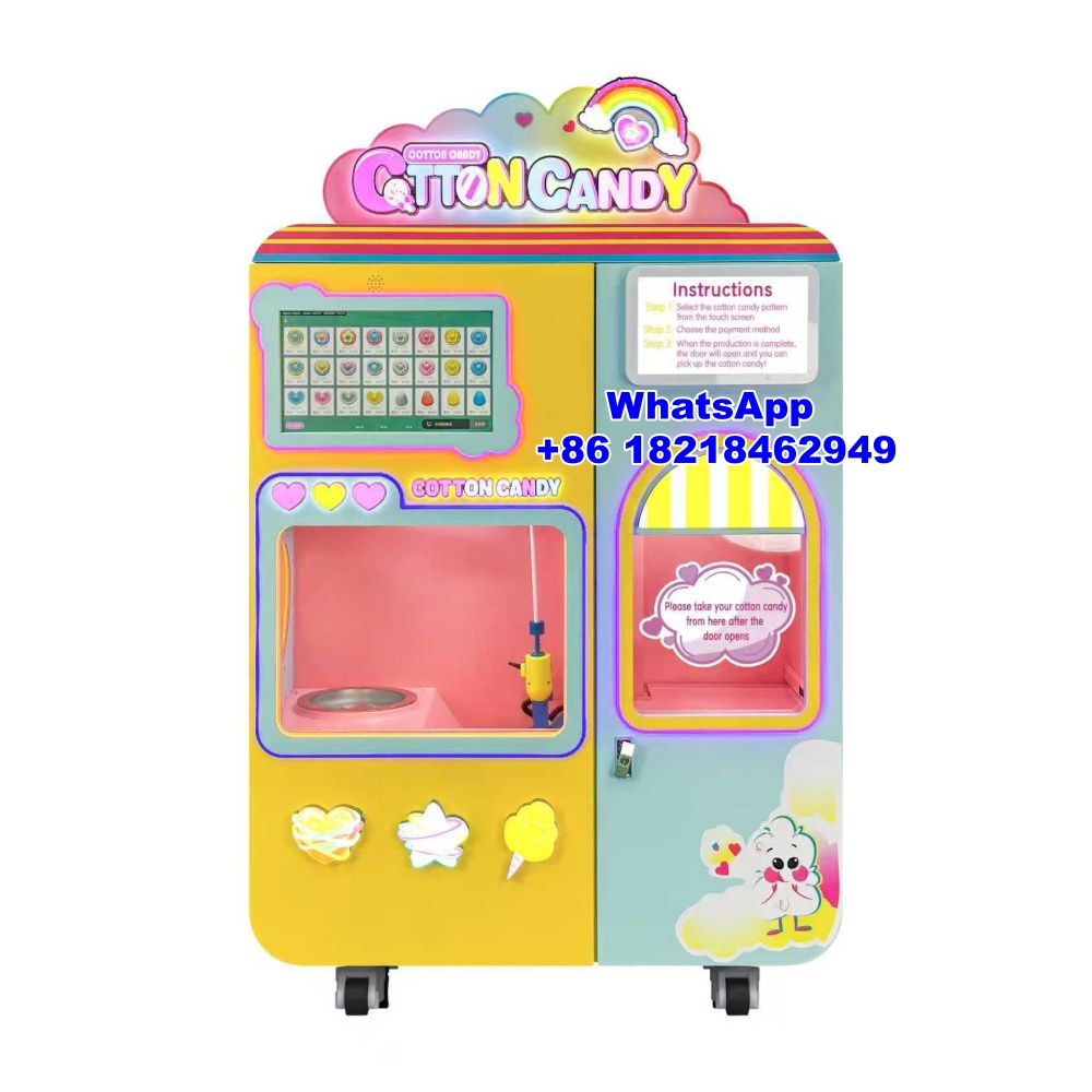 새로운 완전 자동 지능형 솜사탕 기계 무인 판매 시스템 - Candy Vending Machine 리뷰 및 가격