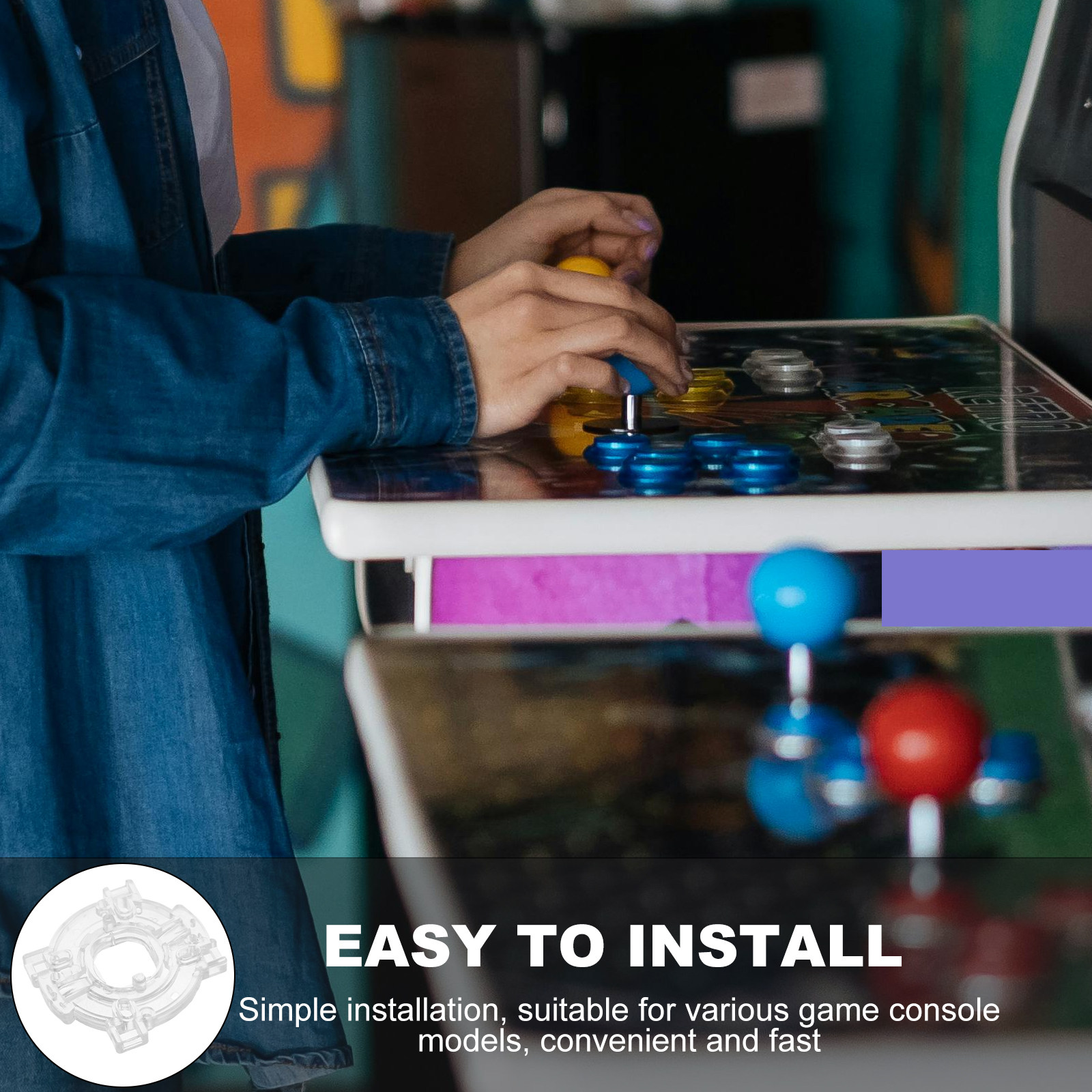 -Y 팔각형 제한판, 투명 조이스틱 베이스, 아케이드  - Joystick Arcade Parts 리뷰 및 가격