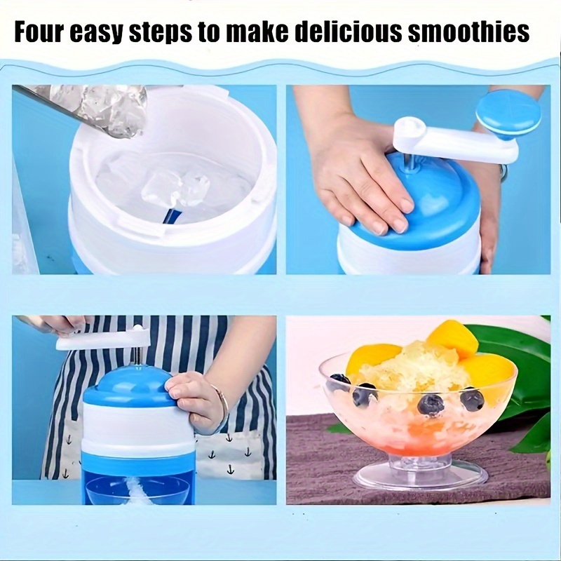 휴대용 핸드 크랭크 스노우 콘 기계 수동 면도 얼음 제 - Slushie Machine Vending 리뷰 및 가격
